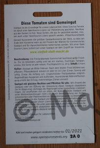 Vereinbarung freies Saatgut